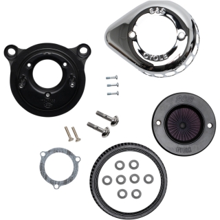 Kit sání S&S CYCLE STEALTH AIR STINGER KIT pro HARLEY DAVIDSON BIG TWIN 2001-2017 viz popis, chrom 