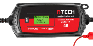 A Plně automatická NABÍJEČKA A-TECH 6/12 V, 120 AH, 4 A
