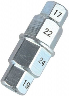 Klíč / šestihran MOTION PRO T-6 Hex Axle Tool 17,19,22,24 mm stříbrný