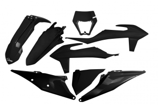 Sada plastů motocyklu UFO PLASTIC BODY KIT pro KTM EXC 125 rok 2020-2021 barva černá