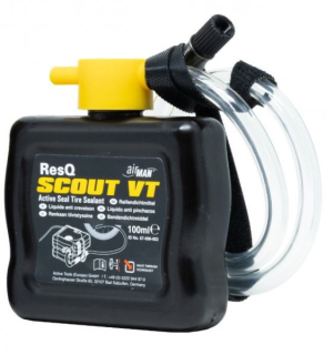a Náhradní náplň pro automatickou opravnou sadu na pneu AIRMAN ResQ Scout VT 100 ml