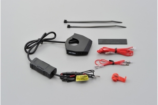 USB-A zásuvka tenká pro motocykl DAYTONA 1 USB port (MAX 5V2,4A) - rozsah vstupního napětí: DC10V-16V 