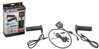 Vyhřívané rukojeti - gripy na motocykl OXFORD HOTGRIPS EVO THERMISTOR SPORTS pro řídítka o průměru 22 mm, délka gripu 123 mm