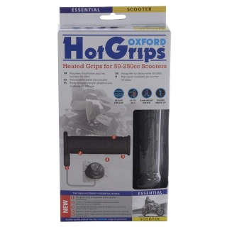 Vyhřívané rukojeti - gripy na motocykl OXFORD HOTGRIPS ESSENTIAL SCOOTER OF772 pro řidítka o průměru 22 mm