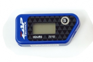 Bezdrátový měřič motohodin ZAP TECHNIX LCD Displej 12,7 mm x 25,4 mm, modrý