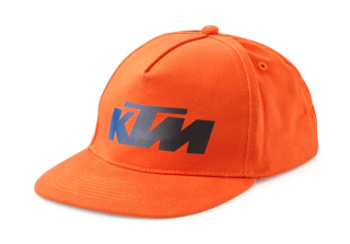 Dětská čepice / dětská kšiltovka s rovným kšiltem KTM KIDS RADICAL FLAT CAP oranžová
