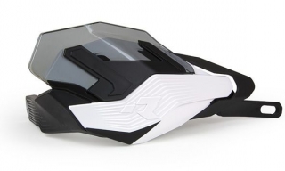 Motocyklové ochranné kryty páček RTECH HP3 ADVENTURE barva bílá/černá - bez montážní sady 