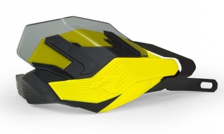 Motocyklové ochranné kryty páček RTECH HP3 ADVENTURE barva žlutá/černá - bez montážní sady 
