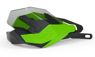 Motocyklové ochranné kryty páček RTECH HP3 ADVENTURE barva zelená/černá - bez montážní sady 
