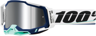 a Motokrosové brýle 100% RACECRAFT 2 ARSHAM 50010-00011 se zrcadlovým stříbrným objektivem + čirý + trhačky  