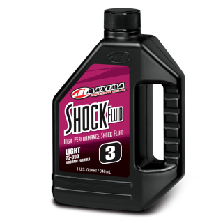 Tlumičový / vidlicový fluid pro závodní vidlice MAXIMA RACING OIL SHOCK FLUID RACING LIGHT 3W balení 946 ml