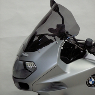 Plexi na motocykl BULLSTER pro BMW K 1200 R Sport 2007-2008, výška 42 cm, barva kouřově šedá 