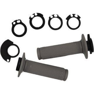 Motokrosové rukojeti - gripy PROGRIP 709 SCS LOCK ON - s lock-on, délka 115 mm, průměr 22-25mm, barva šedá, pár