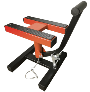 a Motokrosový stojan QTECH MX černá/oranžová max. výška: 40 cm, nosnost 150 kg