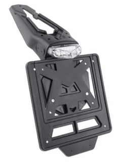 a Držák SPZ (60°) s LED světlem RTECH barva černá