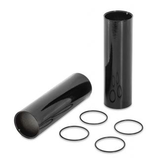 a Kryty tlumičů motocyklu RSD - RONALD SANDS DESIGN pro HARLEY DAVIDSON  XL 2004 -2021 / 1200X/ 1200XS/ 1200NS 2010-2021 černé/pár 