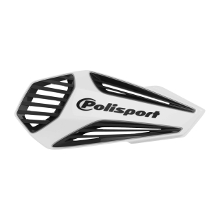 Motokrosové MX kryty páček POLISPORT MX AIR HANDGUARD bílá/černá - pár 