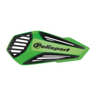 Motokrosové MX kryty páček POLISPORT MX AIR HANDGUARD černá/zelená - pár 