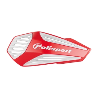 Motokrosové MX kryty páček POLISPORT MX AIR HANDGUARD červená/bílá - pár 