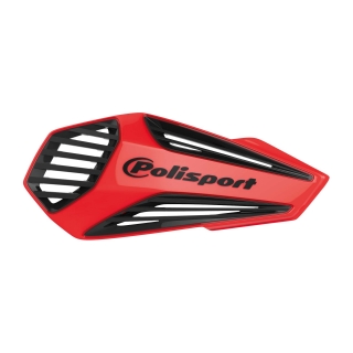 Motokrosové MX kryty páček POLISPORT MX AIR HANDGUARD černá/červená - pár 