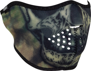 Ochranná neoprenová maska na obličej ZANHEADGEAR HALF MASK THERMAL WNFM611H TYDY SKULL