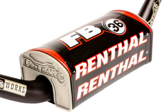 Kryt na bezhrazdové řidítka RENTHAL FATBAR 36 PAD černá/bílá/červená 