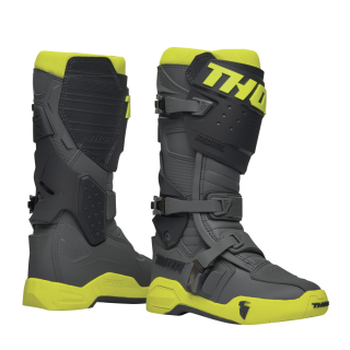 Motokrosové boty THOR RADIAL ŠEDÁ/FLO ŽLUTÁ