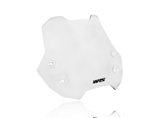 Plexi motocyklu WRS pro SUZUKI V-STROM 650 2017-2020, verze SPORT, výška 28 cm, barva čirá 