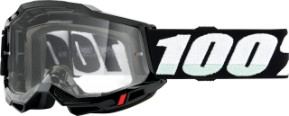 Dětské motokrosové brýle 100% ACCURI 2 JUNIOR BLACK čiré plexi 