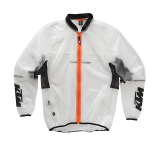 Nepromokavá bunda - pláštěnka KTM RAIN JACKET TRANSPARENT