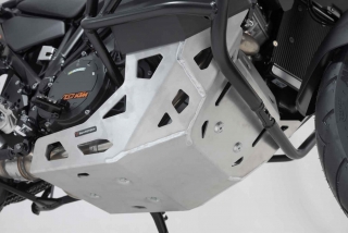 Kryt pod motor motocyklu SW-MOTECH pro moto KTM SUPER ADVENTURE R/S 1290 rok 2021-2022 barva stříbrná
