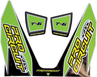 Samolepka na výfuk PRO CIRCUIT EXHAUST DECALS verze T6 ZELENÁ