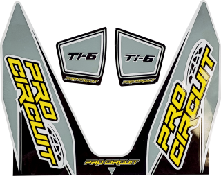Samolepka na výfuk PRO CIRCUIT EXHAUST DECALS verze Ti6 ŠEDÁ