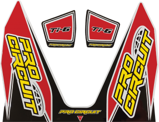 Samolepka na výfuk PRO CIRCUIT EXHAUST DECALS verze Ti6 ČERVENÁ