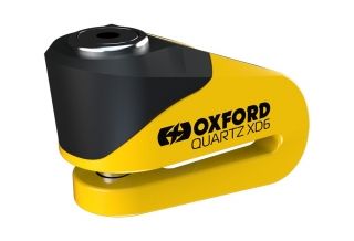 Zámek kotoučové brzdy OXFORD QUARTZ XD6, průměr čepu 6 mm, žlutá/černá