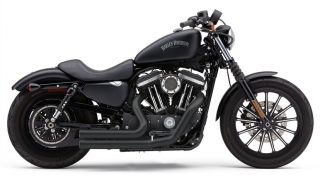 Kompletní výfuk COBRA SPEEDSTER SHORT 909 2-INTO-2 SYSTEMS pro HARLEY DAVIDSON 883/1200 XL rok 2014-2022 viz popis, barva černá