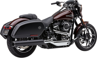Koncovka výfuku COBRA NEIGHTBOR HATERD DUAL SLIP-ON MUFFLERS pro HARLEY DAVIDSON FLSB rok 2018-2022 viz popis, barva černá