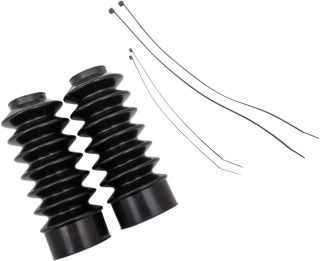 Gumové kryty vidlic / harmoniky na tlumiče DRAG SPECIALTIES pro HARLEY DAVIDSON průměr truby vidlice 39,00 mm (1,54") - pár - černá barva  