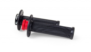 Motocyklové MX gripy RTECH R20 WAWE s lock-on systémem pro moto BETA RR 125-530, černé, pár