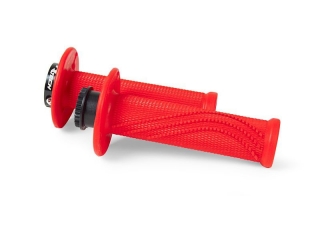 Motocyklové MX gripy RTECH R20 WAWE s lock-on systémem pro moto BETA RR 125-530, neon červené, pár