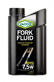 Tlumičový olej pro motocykly YACCO FORK FLUID 7,5W obsah 1 litr  