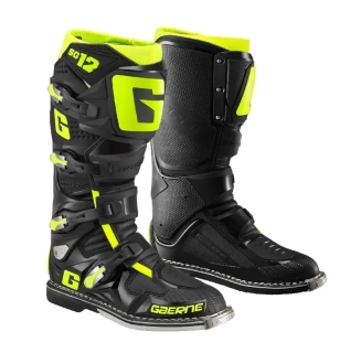 Motokrosové boty Gaerne SG 12 černá/žlutá fluo 