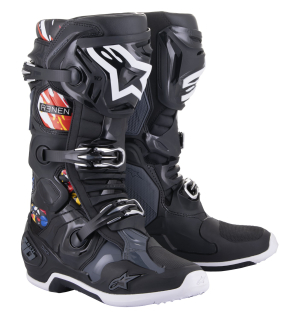 Motokrosové boty ALPINESTARS TECH 10 limitovaná edice RENEN černá/šedá/bílá/multicolor