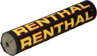 Kryt hrazdy řidítek motocyklu s textilním potahem RENTHAL RENTHAL VINTAGE CLOTH SX černá/červená