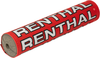 Kryt hrazdy řidítek motocyklu s textilním potahem RENTHAL RENTHAL VINTAGE CLOTH SX bílá/červená/černá