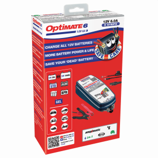 Automatická nabíječka pro 12V olověné/kyselinové baterie TECMATE OPTIMATE 6 TM360 12V6A