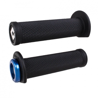 Gripy s lock-on grip systémem pro ATV/PWC ODI GRIPS RUFFIAN barva černá/modrá, délka 12,5 cm (5") 