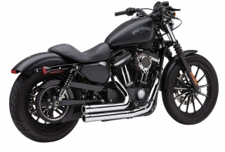 Kompletní výfuk COBRA SPEEDSTER SHORT 909 2-into-2 SYSTEMS pro HARLEY DAVIDSON XL rok 2007-2013, barva chrom 