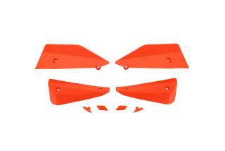 Přídavné deflektory k motocyklovým krytům páček BARKBUSTERS SABRE - SABRE DEFLECTOR PLUG SET barva oranžová