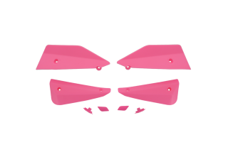 Přídavné deflektory k motocyklovým krytům páček BARKBUSTERS SABRE - SABRE DEFLECTOR PLUG SET barva růžová